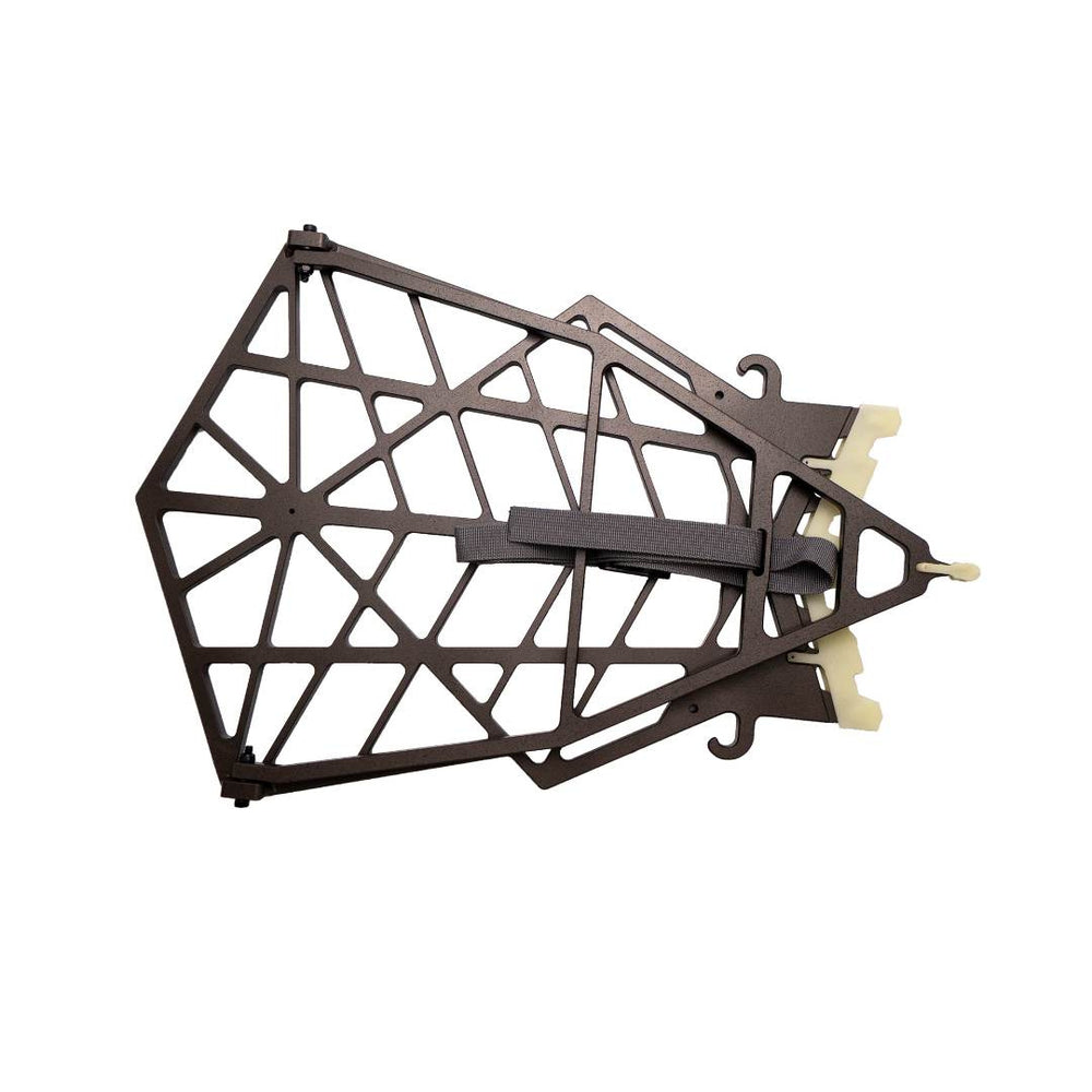 Full-size Kunai hybrid saddle platform and treestand folded for transport