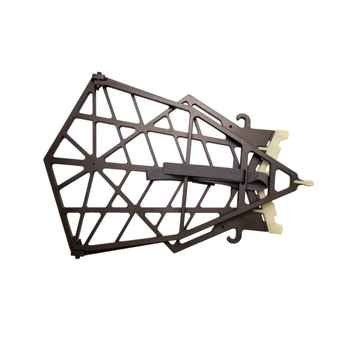 Full-size Kunai hybrid saddle platform and treestand folded for transport