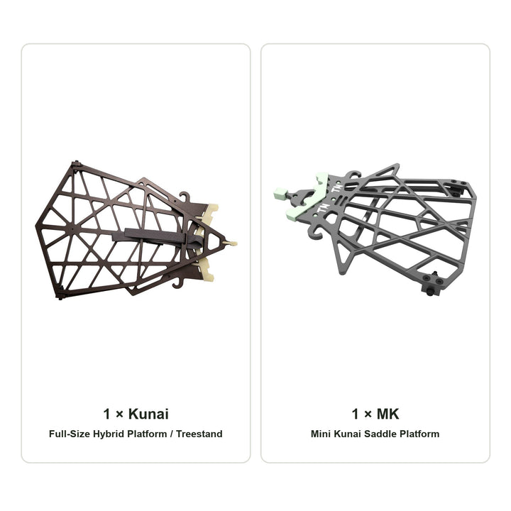 MK and Kunai saddle platform kit with one full-size Kunai and one MK Mini Kunai