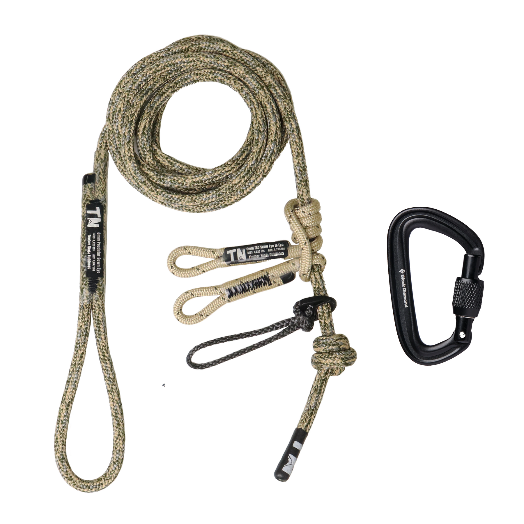 8mm Predator Sewn Tree Tethers & Lineman's Ropes – Timber Ninja 8mm Predator Sewn Tree Tethers & Lineman's Ropes – Timber Ninja